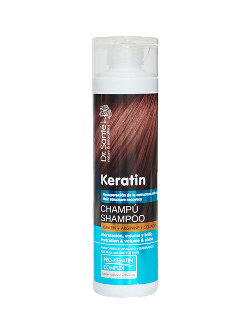 Shampoo Keratin Arginine and Collagen for Brittle and Dull Hair Keratin Dr.Sante