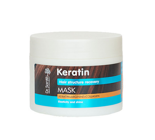 Hair Mask Keratin Arginine and Collagen for Brittle and Dull Hair Keratin Dr.Sante