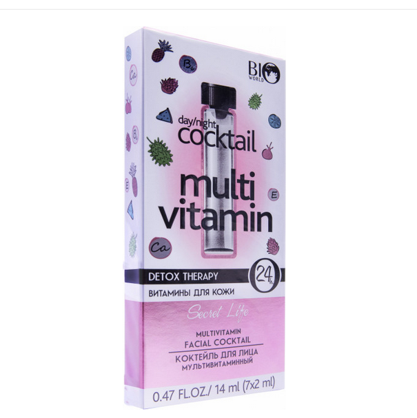 Multivitamin Face Cocktail Detox Therapy Bio World | Belcosmet