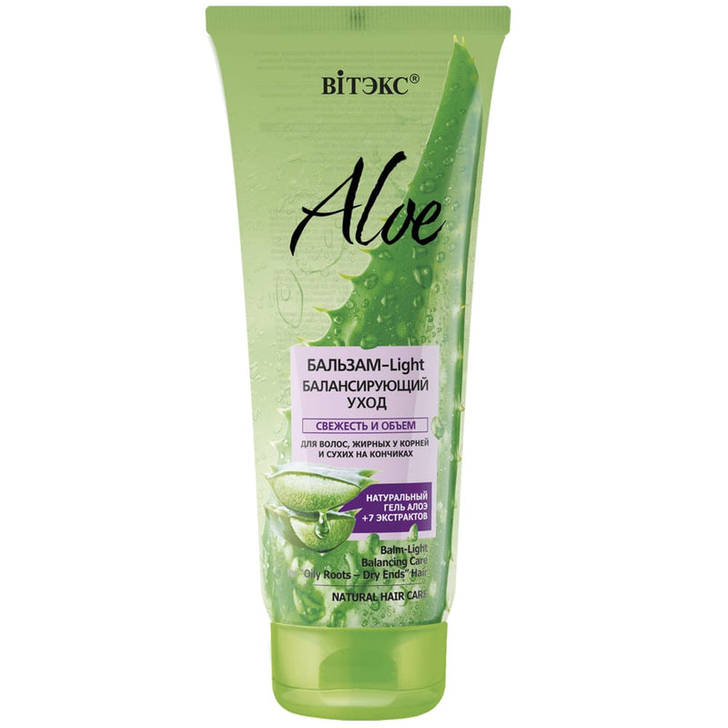 Hair Light Balm Light Balancing Care Aloe 97% for Oily Roots and Dry Ends Belita | Belcosmet