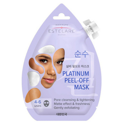 Platinum Peel Off Mask for Face Mattifying Korean Estelare - Belcosmet