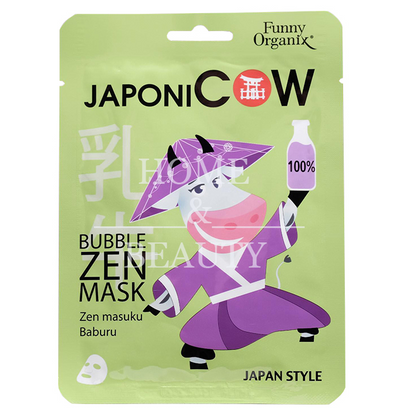 Bubble Zen Face Mask Japonicow Korean Funny Organix - Belcosmet