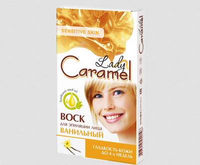 Depilatory Hair Removal Wax for Face Lady Caramel - Belcosmet
