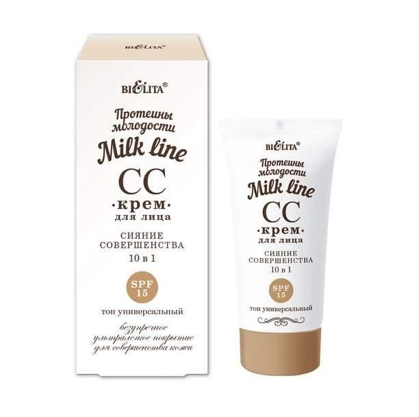 Milk Line Radiance of Perfection Face CC Cream 10 in 1 SPF15 30 ml tube | Belcosmet