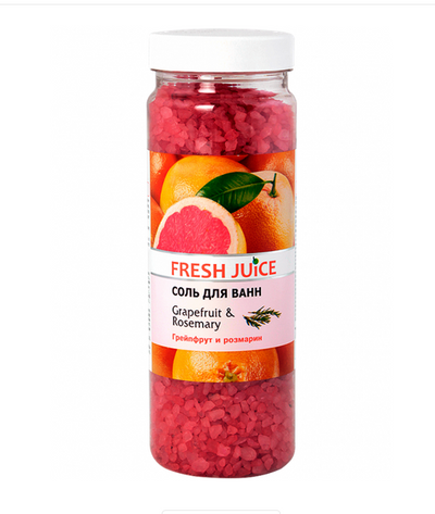 Bath Salt Grapefruit and Rosemary Fresh Juice - Belcosmet