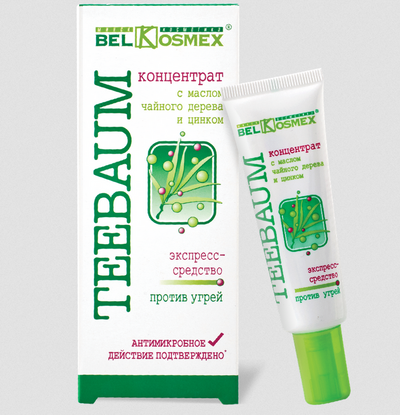 Tea Tree Oil Zinc Concentrate Express Acne Treatment Teebaum BelKosmeX | Belcosmet