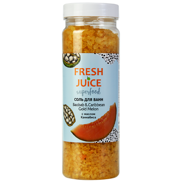 Bath Salt Baobab & Caribbean Gold Melon Superfood Fresh Juice