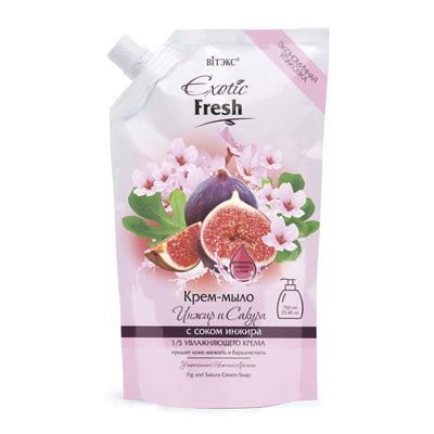 Fig and Sakura Cream-Soap 750 ml | Belcosmet