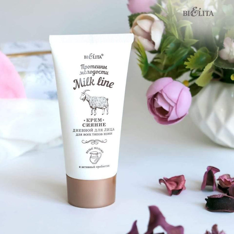 Milk Line. Hand and Body Cream-Rejuvenation YOUTH PROTEINS 150 ml tube | Belcosmet