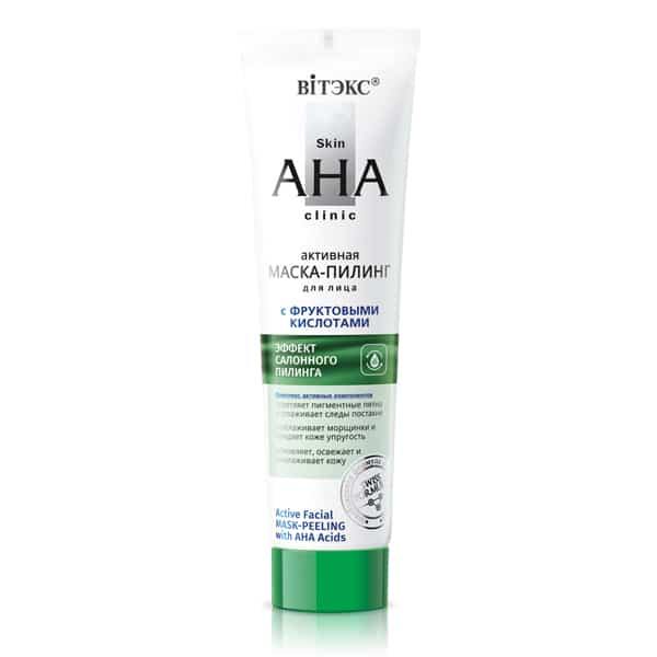 Active Facial Peeling Mask with AHA Acids Skin AHA Clinic Belita | Belcosmet