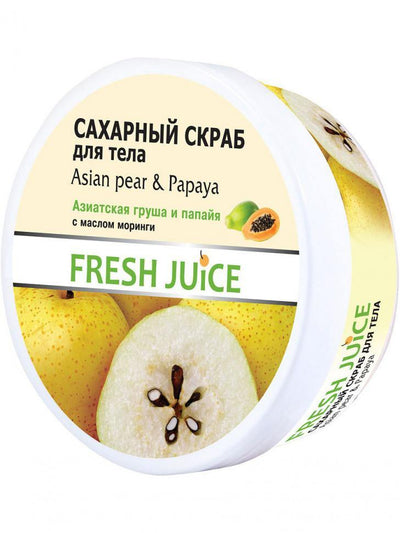 Sugar Body Scrub Asian Pear & Papaya Fresh Juice Elfa Pharm | Belcosmet