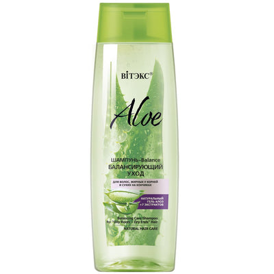 Shampoo Balancing Treatment for Oily Hair at The Roots and Dry at The Ends Aloe Vera 97% Belita | Belcosmet