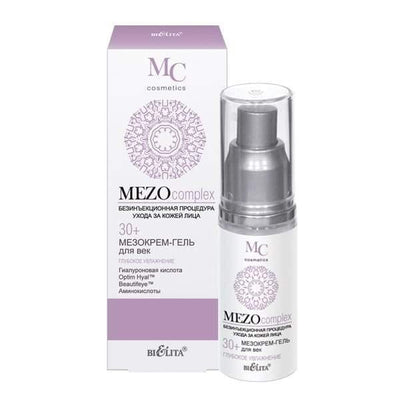 Eye MezoCream Gel Deep Hydration Needle Effect 30+ MezoComplex Belita | Belcosmet