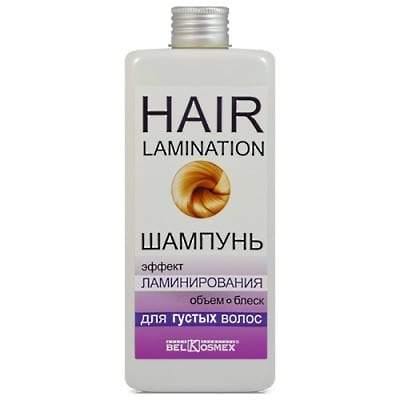 Shampoo Lamination Effect Strength Shine for Thick Hair Lamination BelKosmeX | Belcosmet