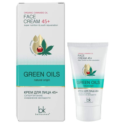 Face Cream 45+ Super Nutritional & Youth Rejuvenation Green Oils BelKosmeX | Belcosmet