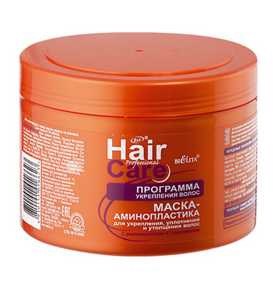 Aminoplasty Hair Mask for Strengthening Thickening and Thickening Belita | Belcosmet